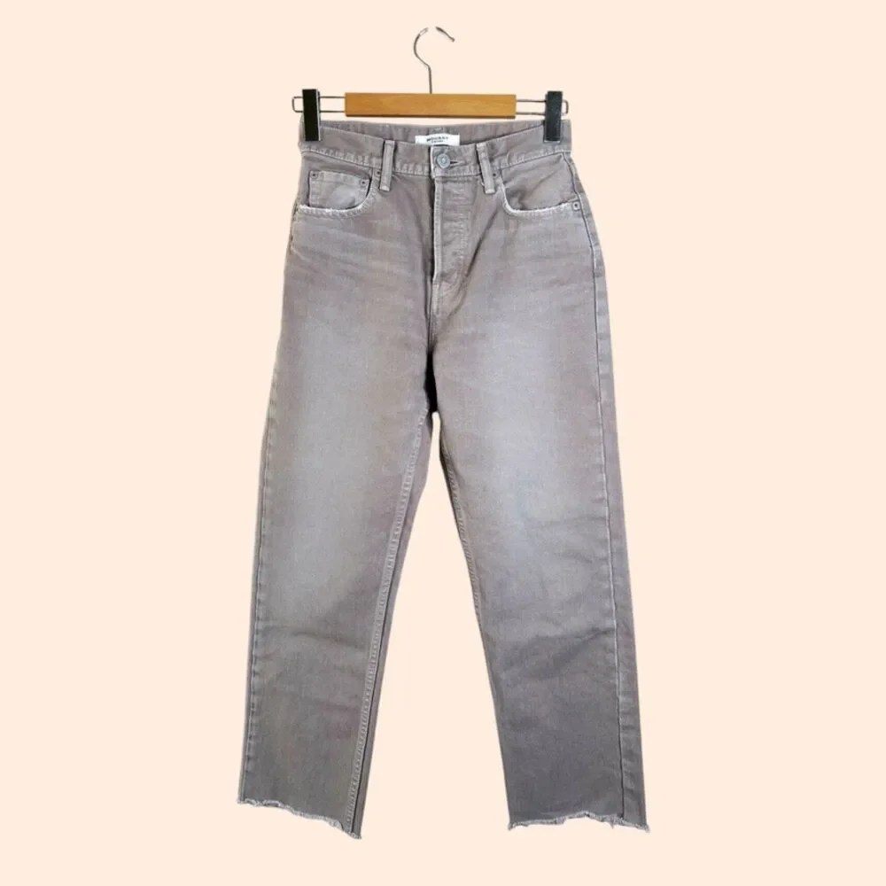 Moussy High Rise Ankle Crop Jeans